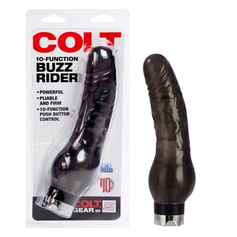 California Exotics Colt 10 Function Buzz Rider Realistic Dildo 10 Speeds - - Realistic Dildos