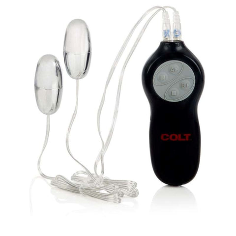 California Exotics Colt 7 Function Twin Turbo Bullet Vibrator Dual Control - Bullet Vibrators