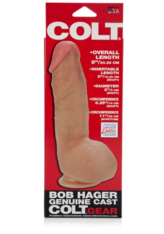 California Exotics Colt Bob Hager Genuine Cast Realistic Cock with Suction Cup - - Realistic Dildos