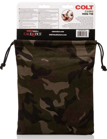 California Exotics Colt Camo Fetish Play Hog Tie Restraints with Padded Cuffs - Cuffs and Restraints