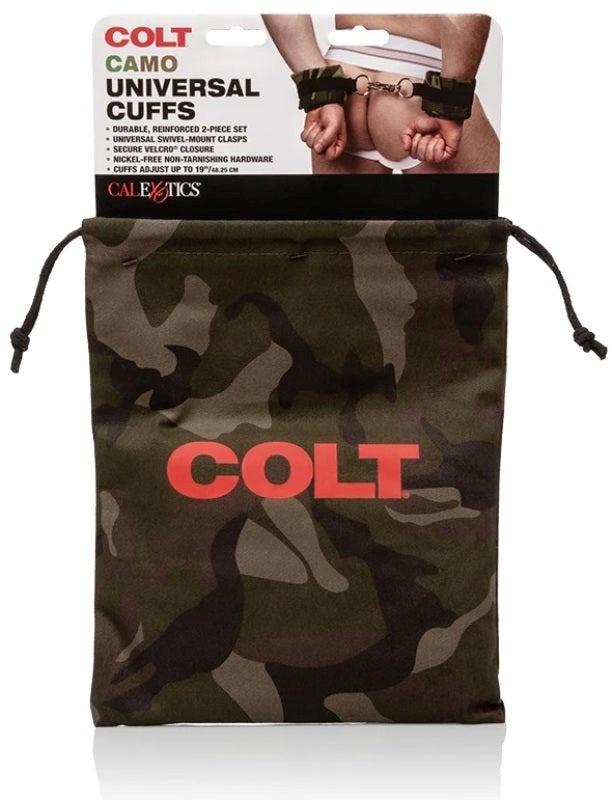California Exotics Colt Camo Universal Versatile Bondage Cuffs Military Style - Cuffs and Restraints