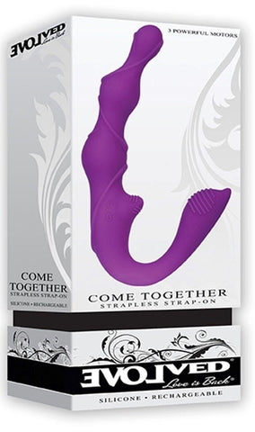 Evolved Come Together Strapless Strap On Triple Motor Vibrator - Strap On Sextoys