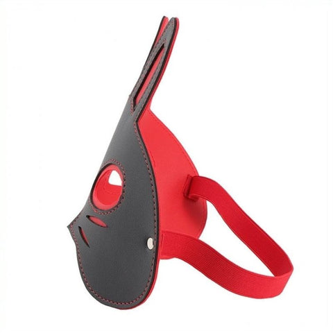 BDStyle Cos play Rabbit Mask Premium Faux Leather Roleplay Accessory - Fancy Dress Ups