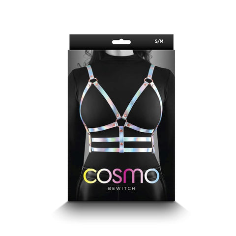 NS Novelties Cosmo Harness Bewitch Chest Harness Rose Gold Hardware - Cuffs and Restraints