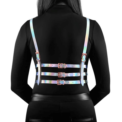 NS Novelties Cosmo Harness Bewitch Chest Harness Rose Gold Hardware - Cuffs and Restraints