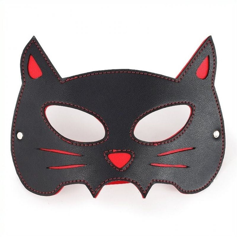 BDStyle Cosplay Cat Mask Premium Faux Leather Roleplay Accessory - Masks And Blindfolds