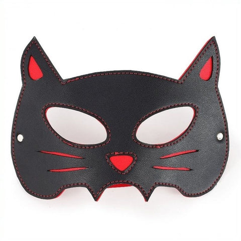 BDStyle Cosplay Cat Mask Premium Faux Leather Roleplay Accessory - Masks And Blindfolds