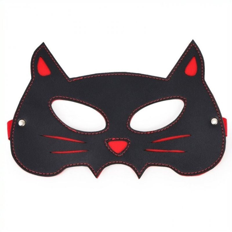BDStyle Cosplay Cat Mask Premium Faux Leather Roleplay Accessory - Masks And Blindfolds