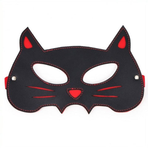 BDStyle Cosplay Cat Mask Premium Faux Leather Roleplay Accessory - Masks And Blindfolds