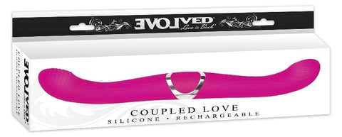 Evolved Coupled Love Vibrating Silicone Double Ender with Dual Motors - Realistic Dildos