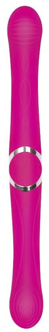 Evolved Coupled Love Vibrating Silicone Double Ender with Dual Motors - Realistic Dildos
