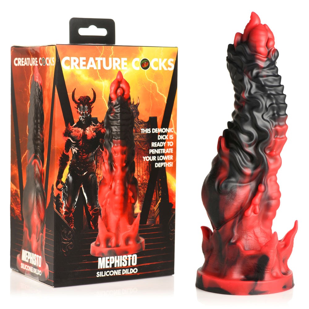 XR Brands Mephisto Creature Cocks Dildo with Suction Cup Base - - Non-Realistic Dildos