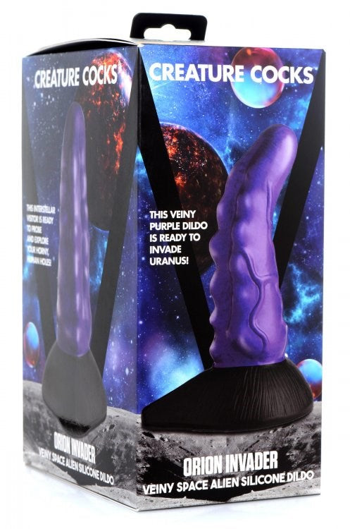 XR Brands Celestial Pleasure Orion Invader Dildo for Cosmic Ecstasy Textured - - Non-Realistic Dildos