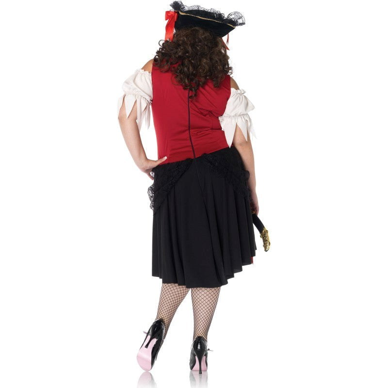 Leg Avenue Crimson Pirate Costume Seductive Roleplay Fantasy Outfit - - Fancy Dress Ups