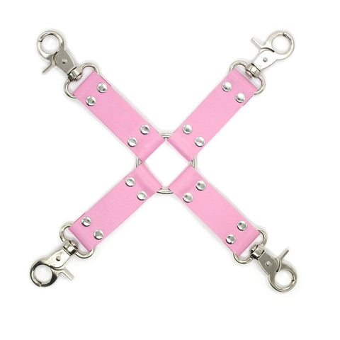 BDStyle Cross Hog Tie Clip BDSM Bondage Restraint with Rotating Hooks - Cuffs and Restraints