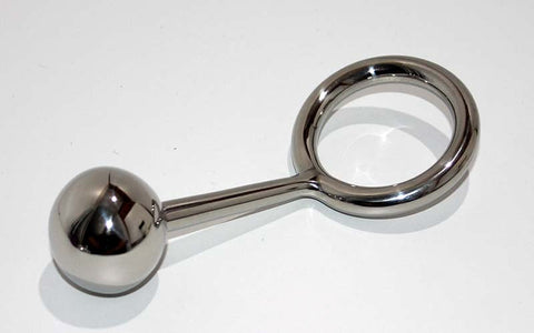 Hells Couture Crusty Cock Ring With Anal Ball Option CRing for Winners - Spreaders and Hangers