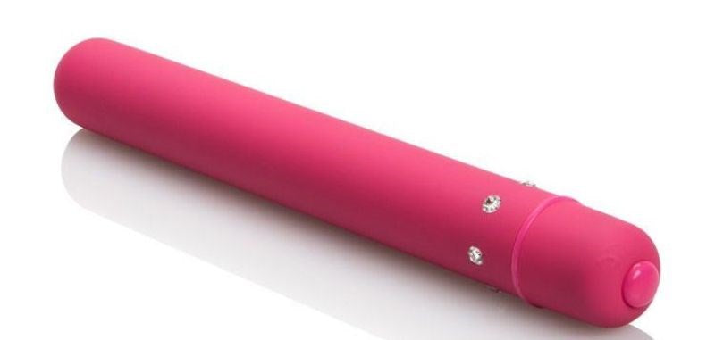 California Exotics Crystal Chic Bullet Vibe Pink with Crystal Accents - - Bullet Vibrators