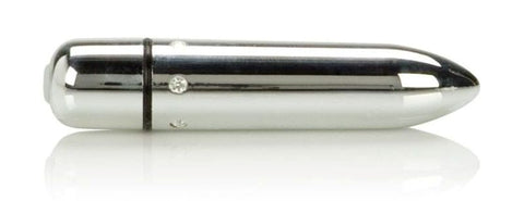 California Exotics Crystal High Intensity Bullet Silver Clitoral Vibrator - Bullet Vibrators
