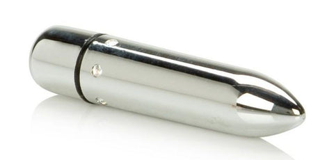 California Exotics Crystal High Intensity Bullet Silver Clitoral Vibrator - Bullet Vibrators