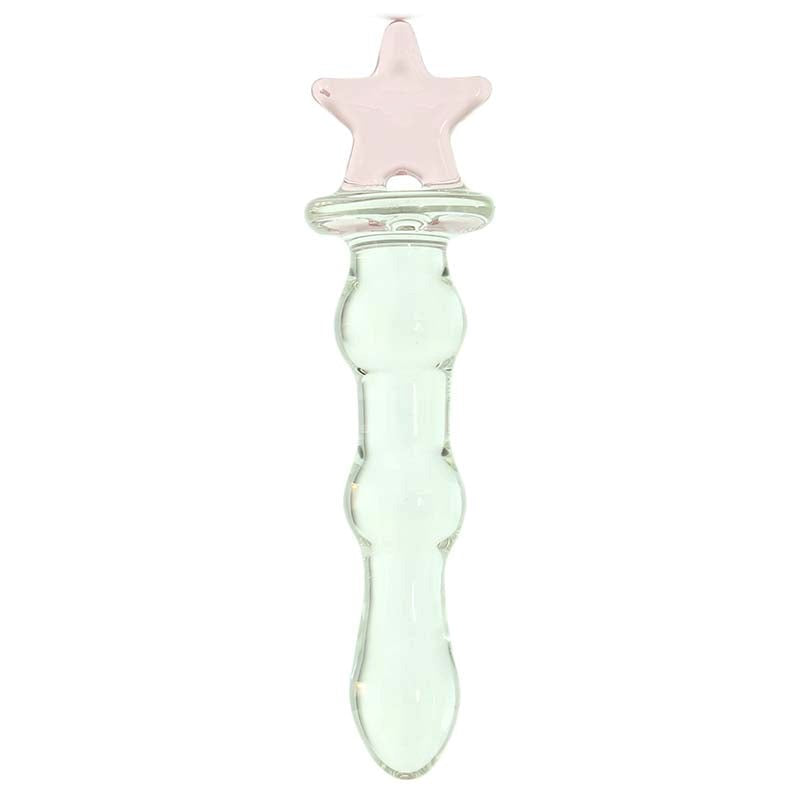 NS Novelties Crystal Superstar Glass Dildo Premium Borosilicate Design - - Glass Sex Toys