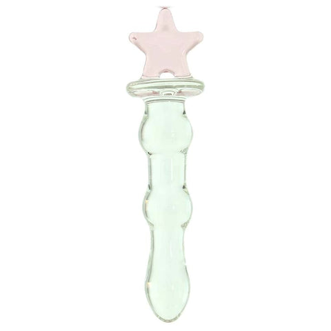 NS Novelties Crystal Superstar Glass Dildo Premium Borosilicate Design - Glass Sex Toys