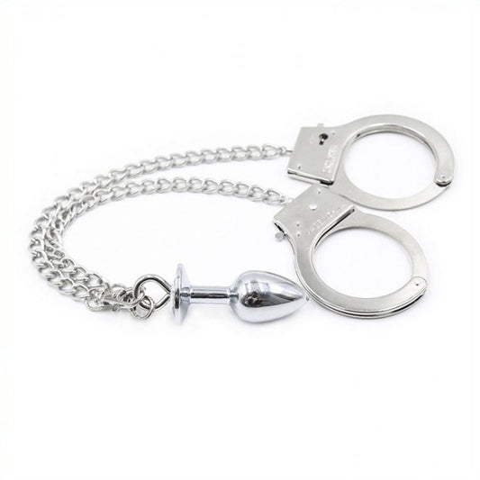 Cuffs With Butt Plug The Cock Kit Shop - - Cuffs And Restraints