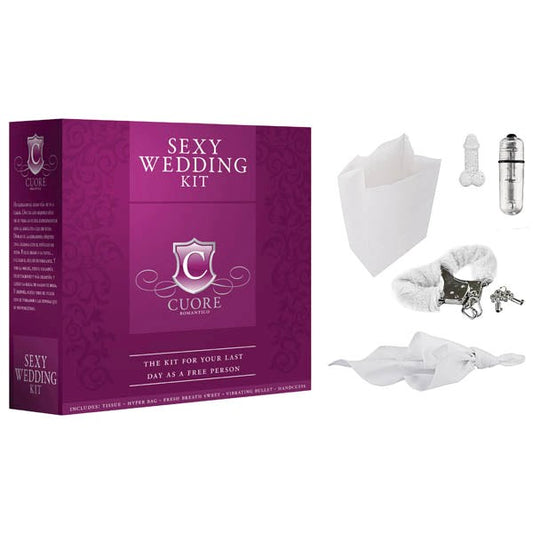 Shots Toys CUORE Sexy Wedding Kit with Vibrator and Metal Handcuffs - - Sex Games, Coupons and Tricks
