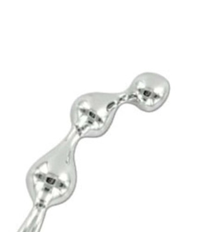 Hells Couture Stainless Steel Bliss Curved Metal G Wand Premium Dildo - - Steel Sex Toys