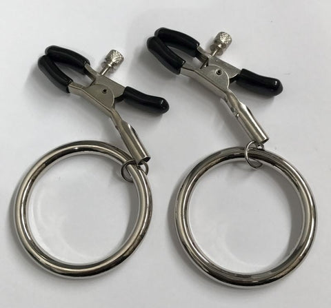 BDStyle Custom Creations Nipple Clamps with Customizable Ring Design - Nipple and Clit Clamps