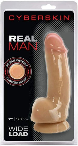 Topco Cyberskin Real Man Wide Load Dual Density Realistic Dildo - Realistic Dildos