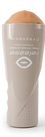 Topco Cyberskin Release Deep Throat Stroker with Vibrating Bullet - Realistic Butts And Vaginas