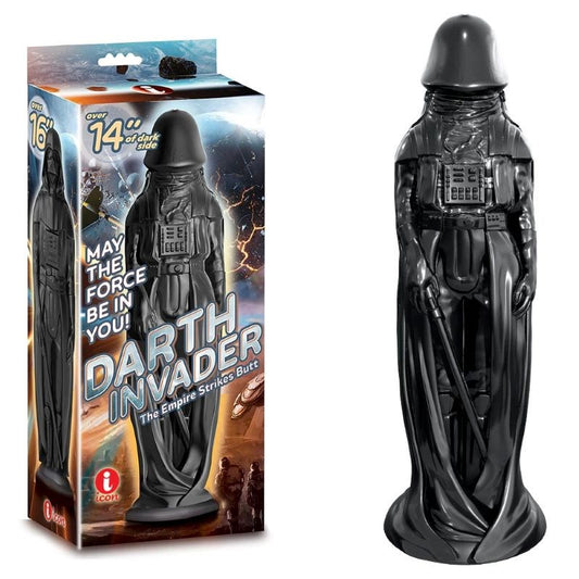 Icon Brands Darth Invaders Cosmic Delight 14 Inch Black Dildo - - Non-Realistic Dildos
