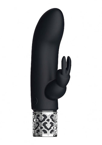 Shots Toys Dazzling Rechargeable Silicone Bullet Black Clitoral Vibrator - Rabbit Vibrators