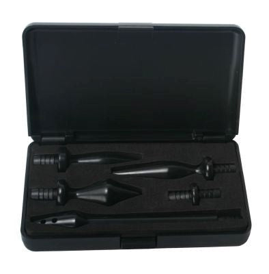 XR Brands Deluge Deluxe Black Enema Set with Four Interchangeable Tips - Enemas and Douches