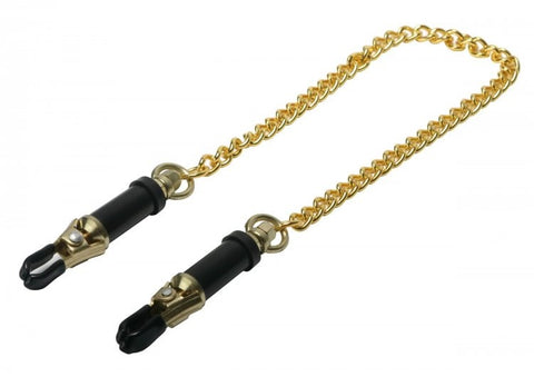 Hells Couture Deluxe Adjustable Nipple Clamps for Intense Sensation Play - Breast and Nipple Toys