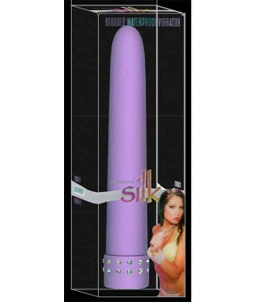 Seven Creations Diamond Silk Long Multi Speed Waterproof Vibrator - - Waterproof Vibrators