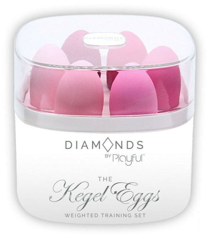 Evolved Diamonds by Playful The Kegel Eggs Weighted Training Set Diamond Texture - Love Eggs and Kegel Exercisers