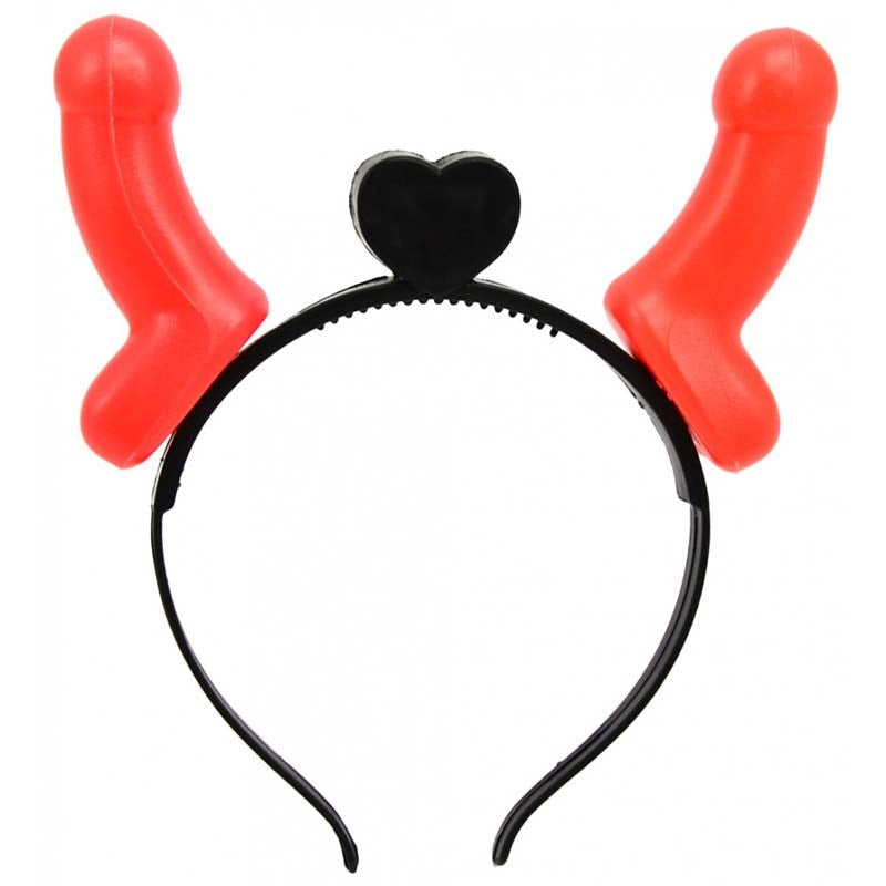 Hua Novelties Dicky Devils Horns Flashing LED Party Headband - - Fancy Dress Ups