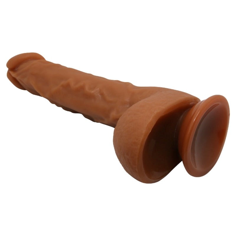 Baile Dildo Jason Light Brown Realistic Design with Suction Cup Base - - Realistic Dildos