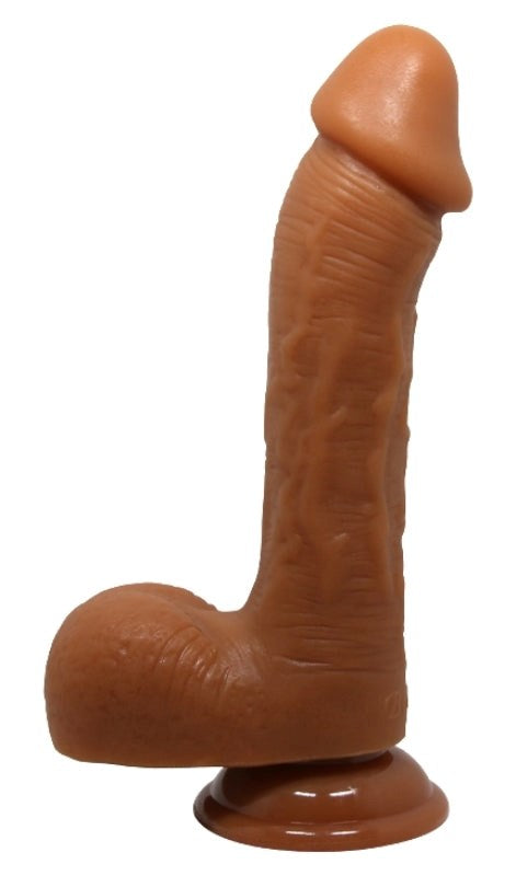 Baile Dildo Johnson Light Brown with Suction Cup Base for Penetration - - Realistic Dildos