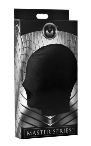 Disguise Open Mouth Hood With Padded Blindfold - Bondage Hoods