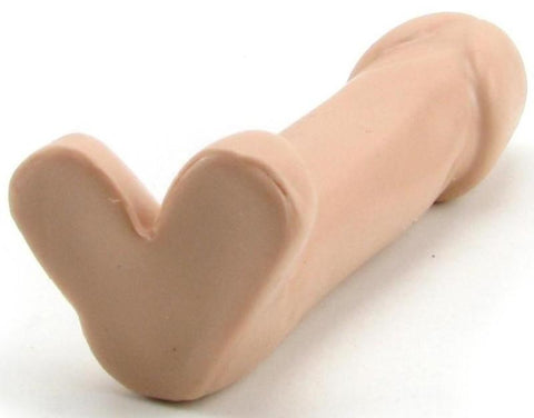 Doc Johnson Ballsy 4.5 Inch Realistic Dick White Dildo with Ball Base - Realistic Dildos