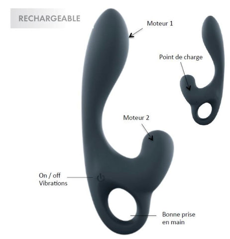 Marc Dorcel Toys Dorcel Luxury Collection Rechargeable P Vibe Dual Motor - Prostate Toys