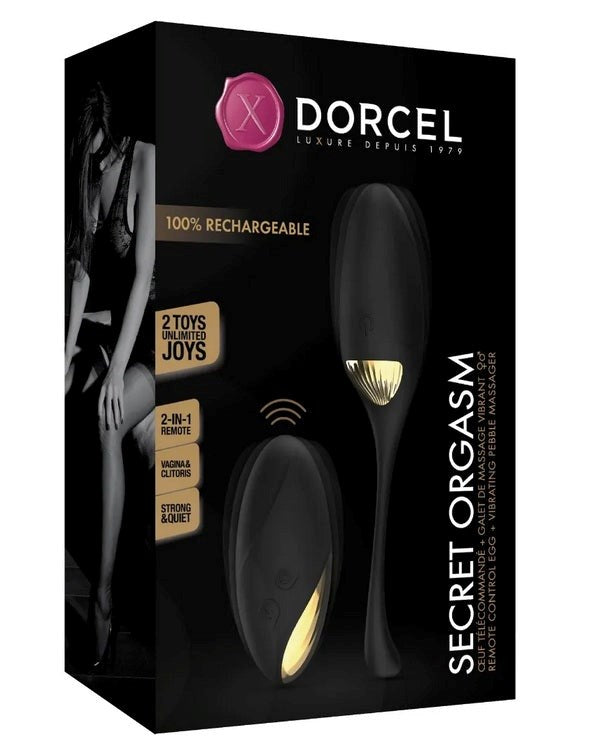 Marc Dorcel Toys Secret Orgasm Dual Remote Control Vibrating Egg - - Love Eggs and Kegel Exercisers