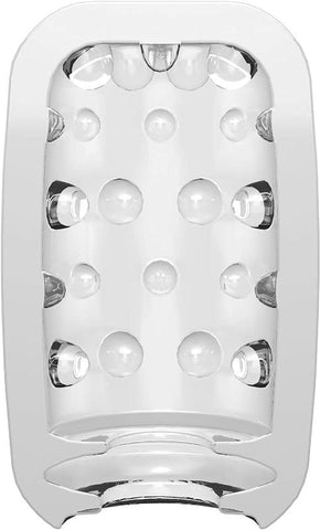 Marc Dorcel Toys Sex Shot Transparent Masturbator with Ribbed Ring - Masturbators and Strokers