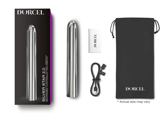 Marc Dorcel Toys Silver Star 2.0 Rechargeable Bullet Vibrator - - Bullet Vibrators