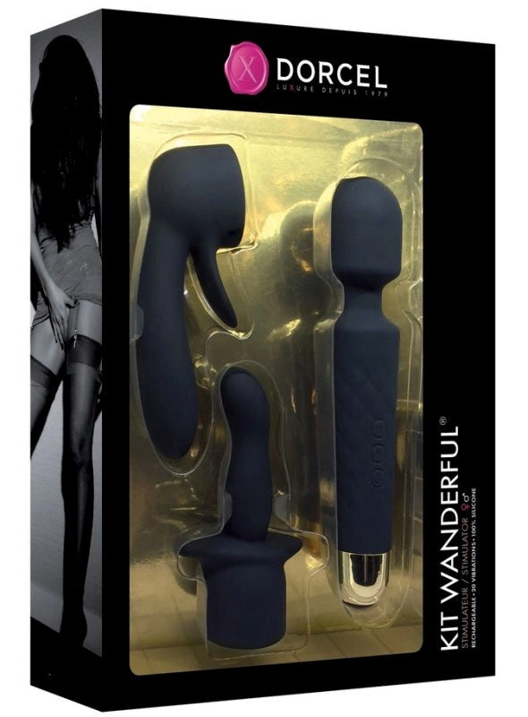 Marc Dorcel Toys Wanderful Kit Vibrator with G Spot Attachments - - Body Wands