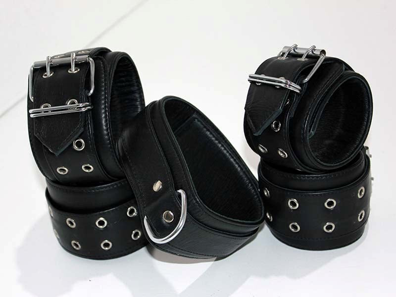 Double Eyelet Couples Restraint Set Max Stamina Support - - Cuffs And Restraints