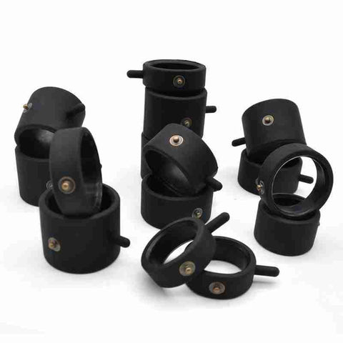BDStyle Double Silicone Electric Shock Cock & Ball Ring Medium Dual Ring Design - Electro Sex
