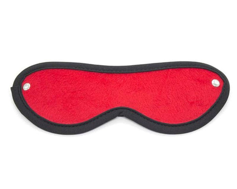 BDStyle Downy Fetish Play Blindfold Black And Red Sensory Deprivation - Fancy Dress Ups